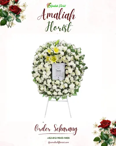 Krans Bunga Duka Cita di Anjatan Utara